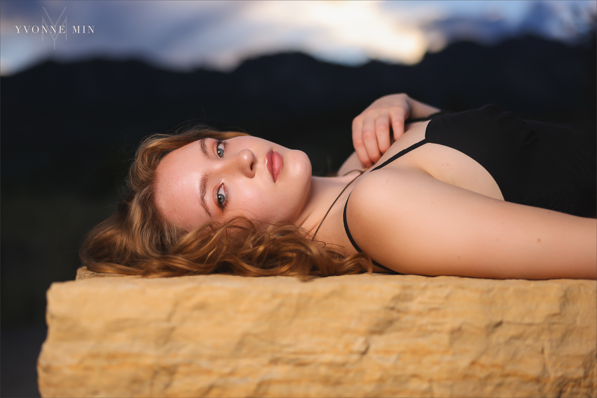 A senior picture of a Stargate High school student taken with OCF at South Mesa by Yvonne Min Photography.